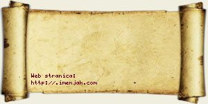 Una Vidaković vizit kartica